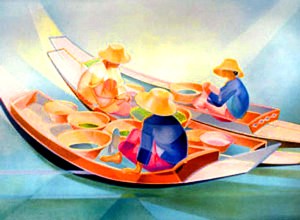 Vendeuses Thaïlandaises - Janick Lederlé